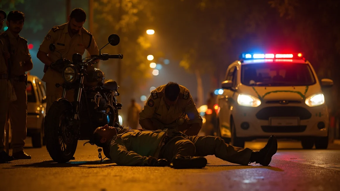 Delhi Cop Dies After Car Drags His Bike for 10 Metres 1 t8m59x0annrj00cj7q1szxh8yc