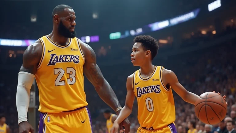 LeBron and Bronny James Make NBA History Together