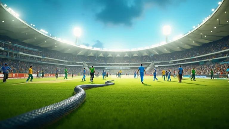 Snake Delay Adds Drama to India-Australia Cricket World Cup Opener